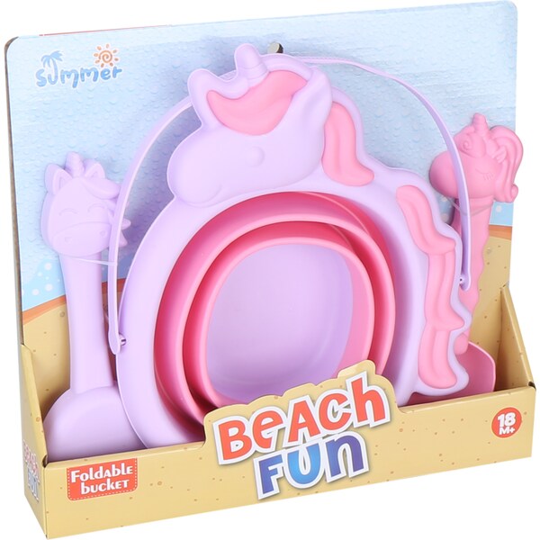 Foldable Beach Bucket 3 Piece Set each