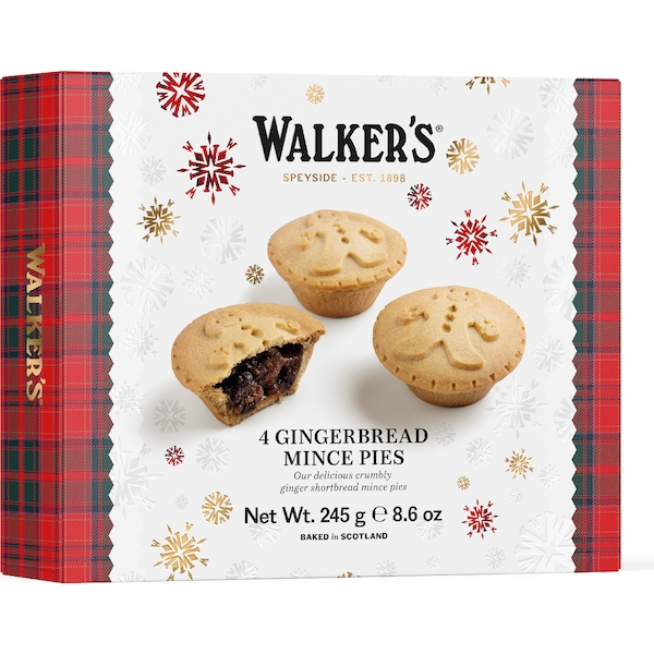 Walker's Gingerbread Fruit Mince Pies 4 pack