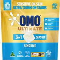 OMO Ultimate Sensitive Laundry Liquid Capsules Detergent