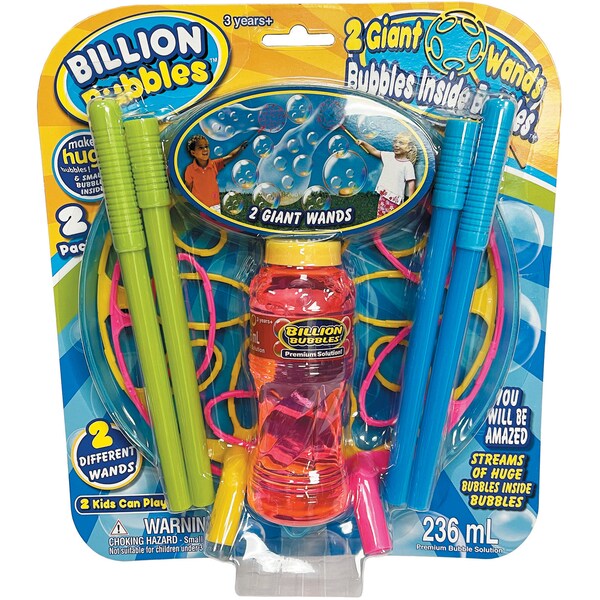 Billion Bubbles Giant Bubble Wand 2Pk each