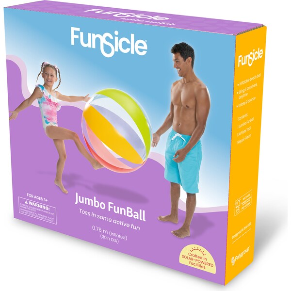 Funsicle Jumbo FunBall Inflatable Beach Ball each