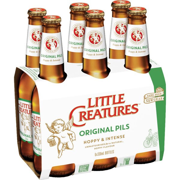 Little Creatures Original Pilsner Bottle 330mL x 6 pack