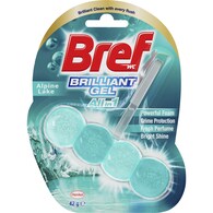 Bref Brilliant Gel Alpine Lake Toilet Cleaner Block