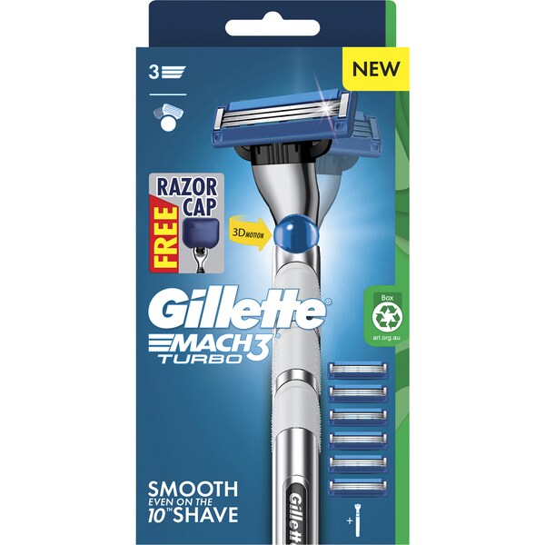 Gillette Mach 3 Turbo Shaver Starter Kit each