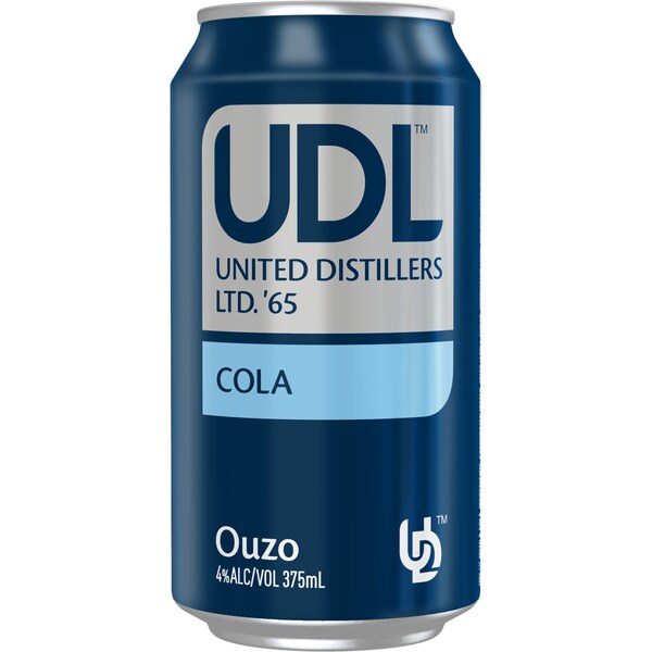 UDL Ouzo & Cola Can 375mL