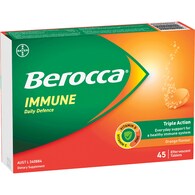 Berocca Immune Daily Defence Orange Effervescent Tablets