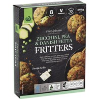Woolworths Zucchini & Fetta Fritters 8 Pack