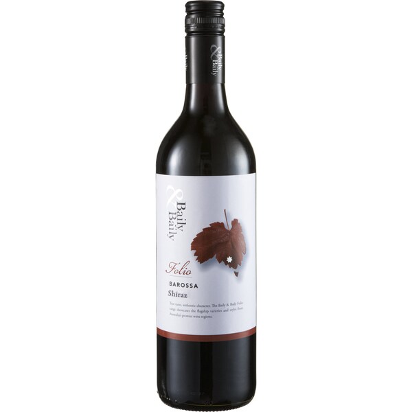 Baily & Baily Shiraz Folio Barossa Shiraz 750ml