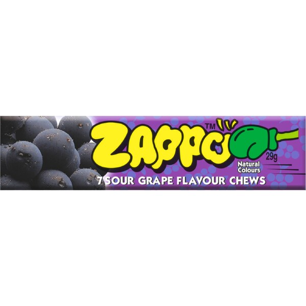 Zappo Grape Lollies 29g