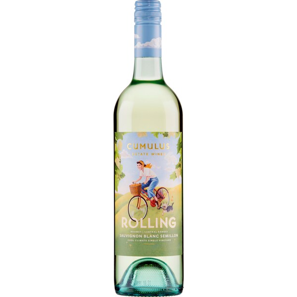 Rolling White Varietal Sauvignon Blanc Semillon 750ml