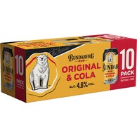 Bundaberg Rum & Cola & Cola Cans