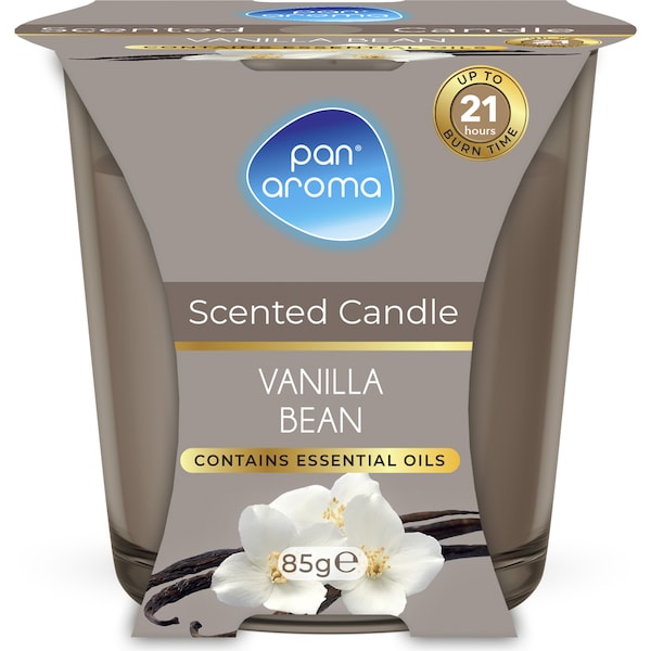 Pan Aroma Scented Candle Vanilla Bean 85g