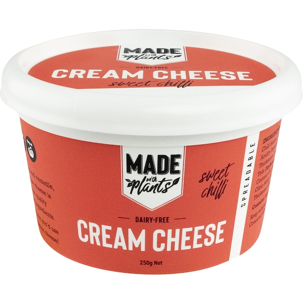 Made With Plants Dairy Free Cream Cheese Sweet Chilli Spread 250g