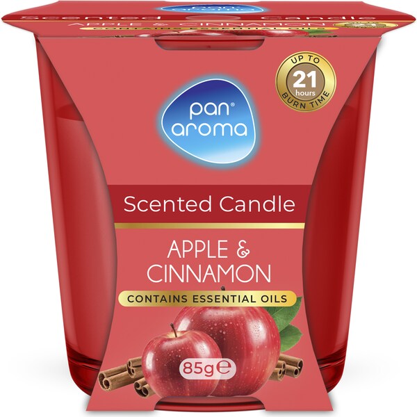 Pan Aroma Scented Candle Apple & Cinnamon 85g