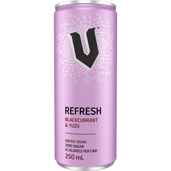 V Refresh Energy Drink Zero Sugar Blackcurrant & Yuzu 250mL