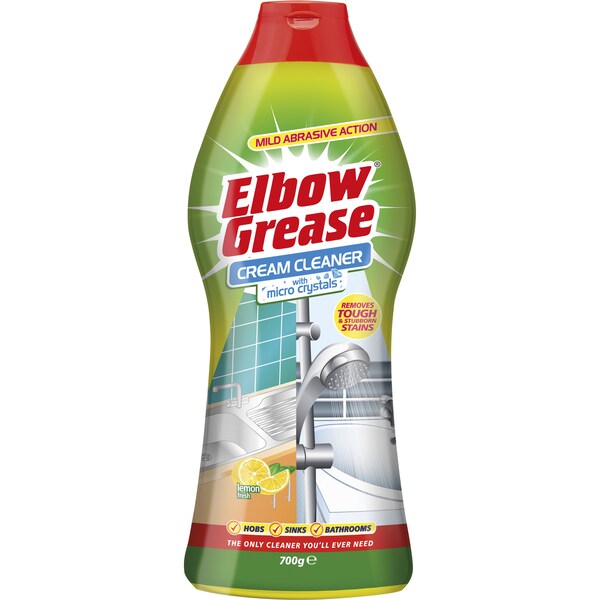 Elbow Grease Cream Cleaner With Micro Crystals Lemon Fresh 700g