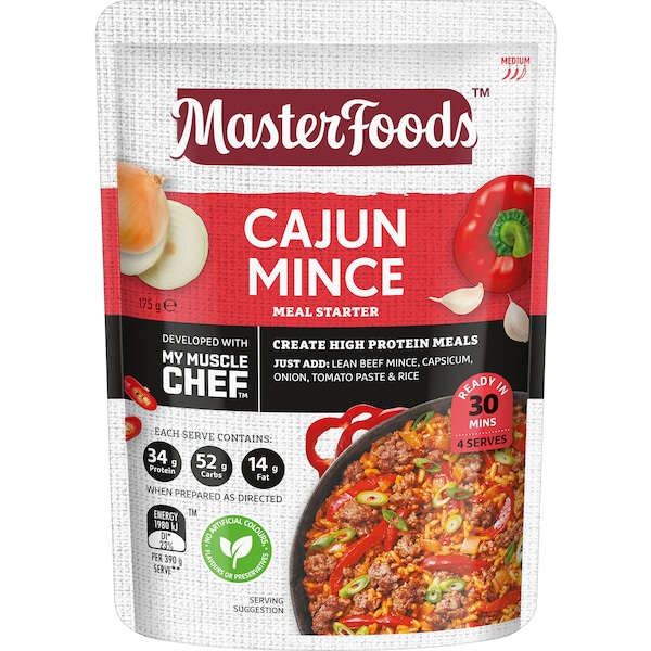 MasterFoods x My Muscle Chef Cajun Mince Recipe Base 175g