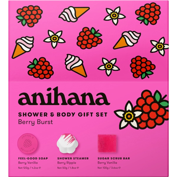 Anihana Shower & Body Gift Set Berry Burst 3 pack