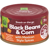 Woolworths Black Beans & Corn With Mexican Style Spices