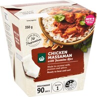 Woolworths Chicken Massaman With Rice