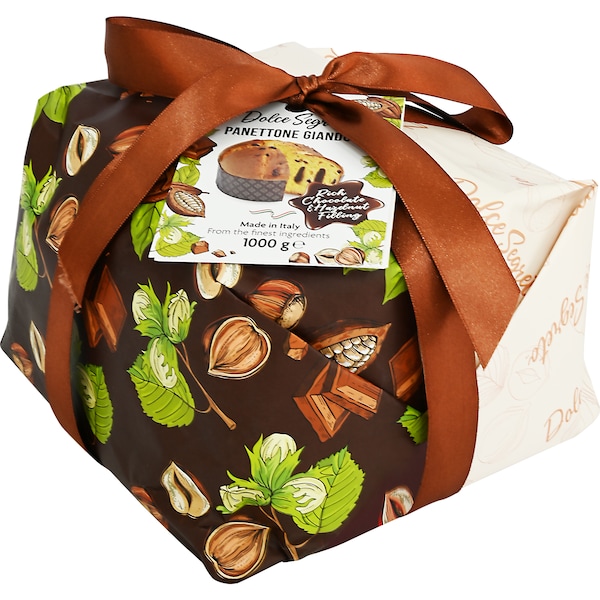 Dolce Segreto Gianduia Panettone Gift Wrapped 1kg