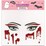 McoBeauty Halloween Removable Face Stickers Blood each