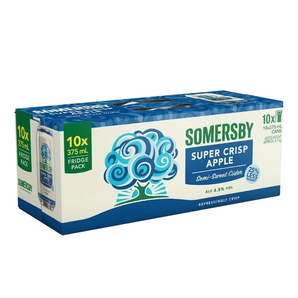 Somersby Apple Super Crisp Can 375mL x 10 pack