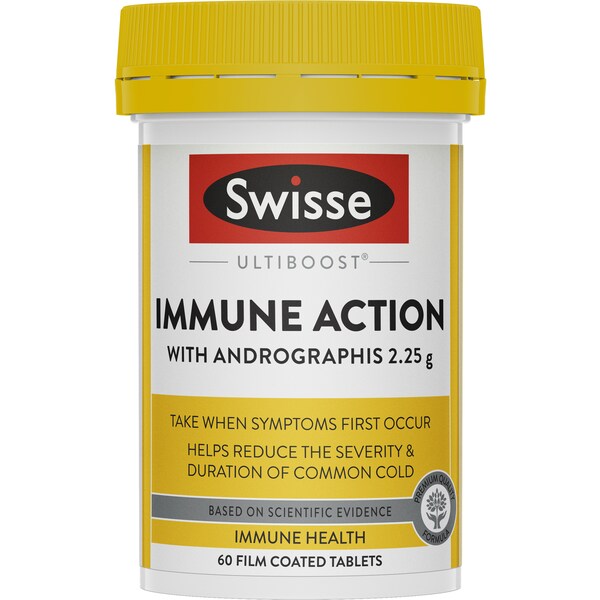 Swisse Ultiboost Immune Action With Andrographis Tablets 60 pack
