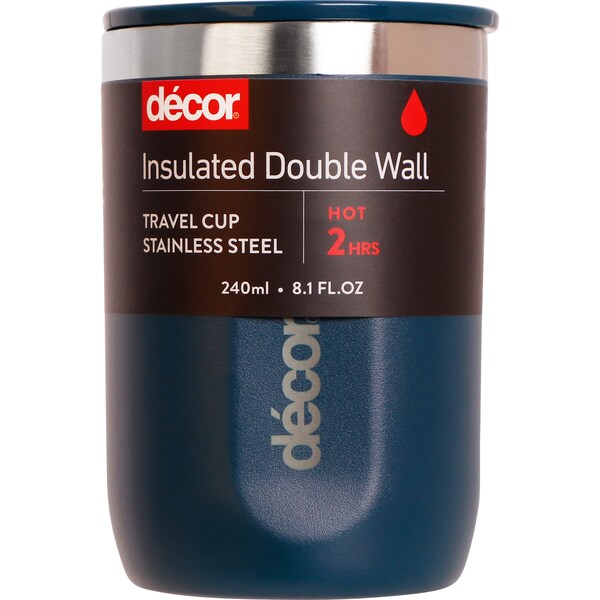 Decor Coffee Travel Cup Insulated Assorted 240mL each