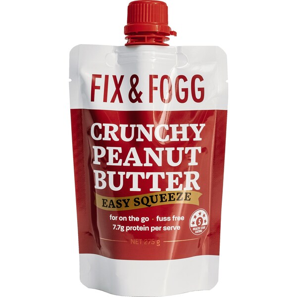Fix & Fogg Crunchy Peanut Butter Easy Squeeze 275g