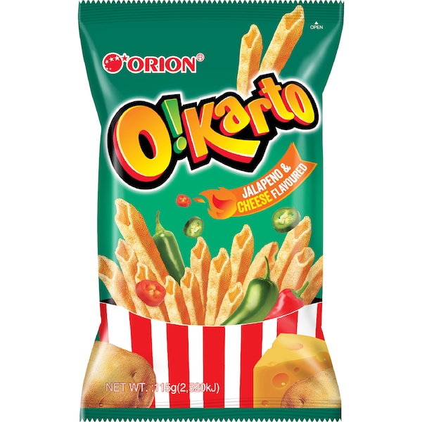 Orion Okarto Chips Jalapeno & Cheese Flavour 115g