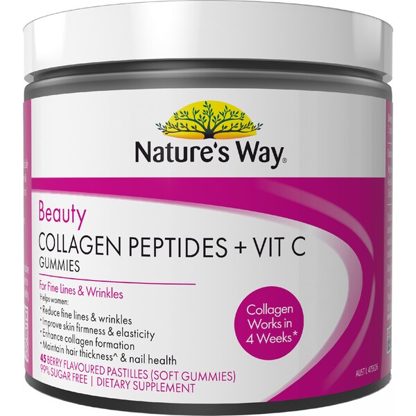 Nature's Way Beauty Collagen + Vitamin C Gummies 45 pack