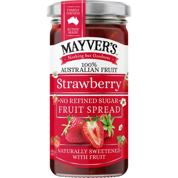 Mayver's Australian Strawberry Fruit Spread 280g