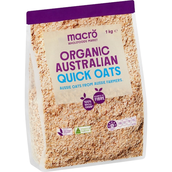 Macro Organic Australian Quick Oats 1kg