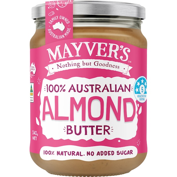 Mayver's Australian Almond Butter Spread 240g