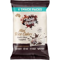 Table Of Plenty Mini Rice Cakes Dark Chocolate Snack Packs