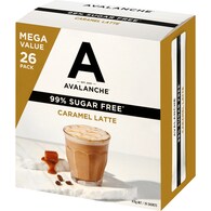 Avalanche 99% Sugar Free Caramel Latte Sachets