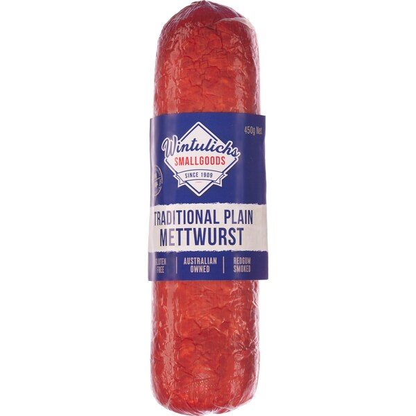 Wintulichs Tradional Plain Mettwurst 450g