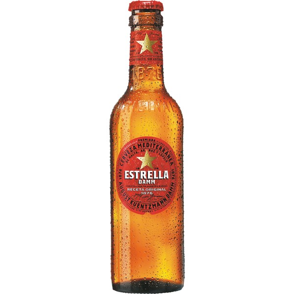 Estrella Damm Lager Bottle 330ml