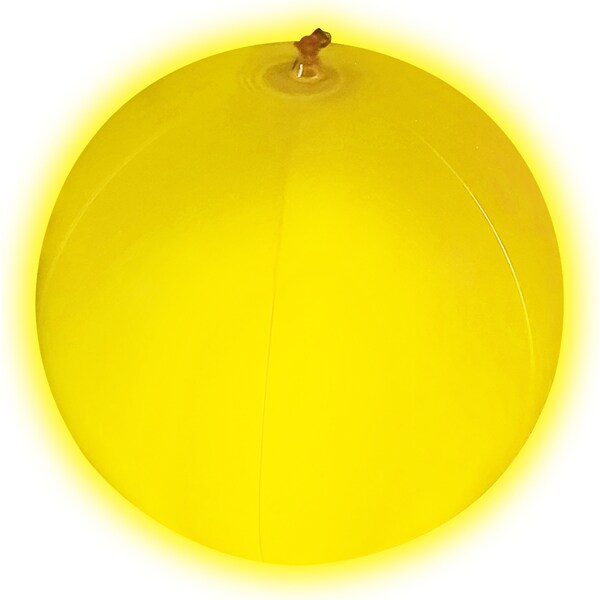 Whiz Pop Bang Happy New Year Inflatable Glow Ball Yellow each