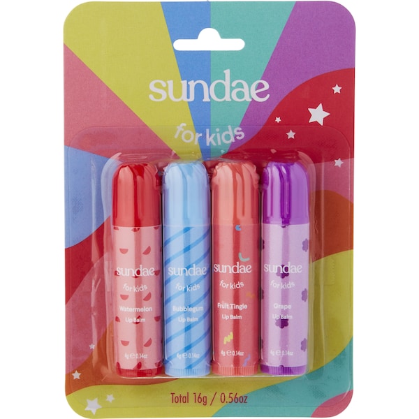 Sundae For Kids Lip Balm Set 4 pack