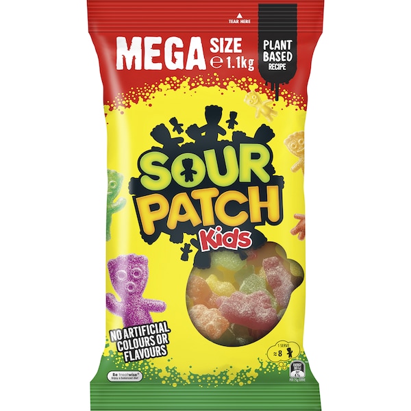 Sour Patch Kids Mega Pack Lollies 1.1kg