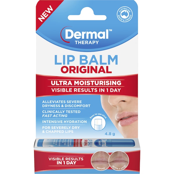 Dermal Therapy Lip Balm Ultra Moisturising Stick 4.8g