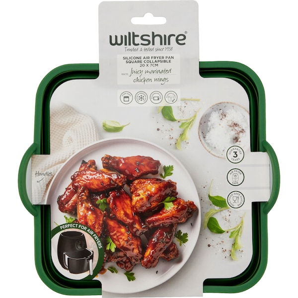 Wiltshire Silicone Air Fryer Pan Square Collaspsible each