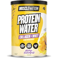 Muscle Nation Protein Water Powder Collagen & Whey Mango Passionfruit