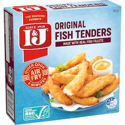 I&J Original Fish Tenders Crumbed With Real Fillets 320g