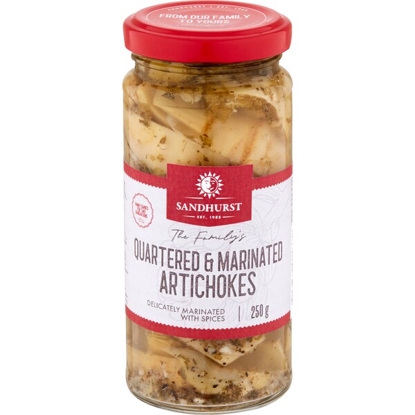Sandhurst Quartered & Marinated Artichokes 250g