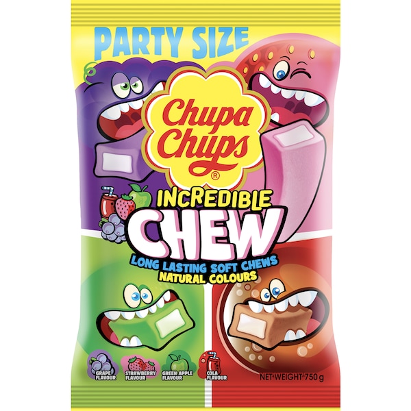 Chupa Chups Incredible Chew Party Pack 750g