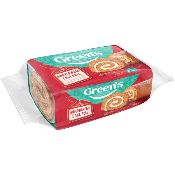 Green's Christmas Gingerbread Cake Roll 300g