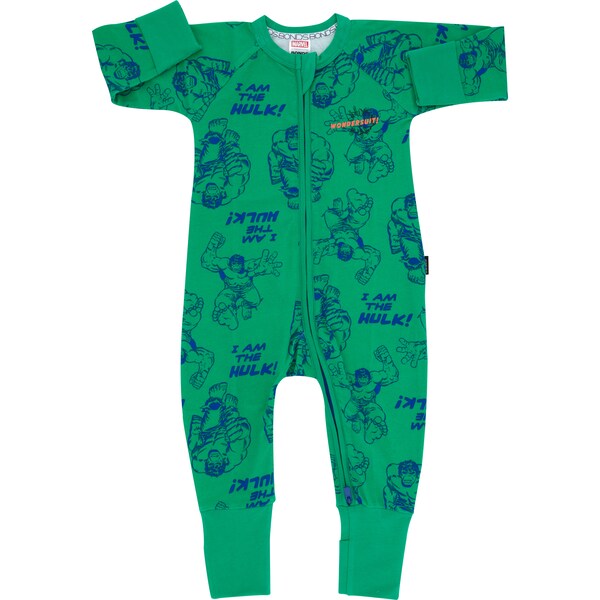 Bonds Zip Wondersuit Marvel Hulk Size 1 Each